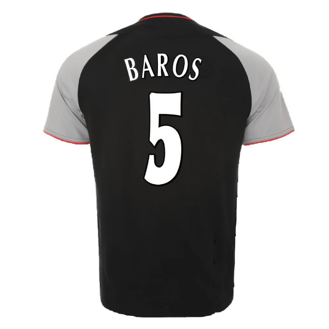 2002-2003 Liverpool Away Retro Shirt (Baros 5)-SoccerKits Hub | Buy Soccer Jerseys Online